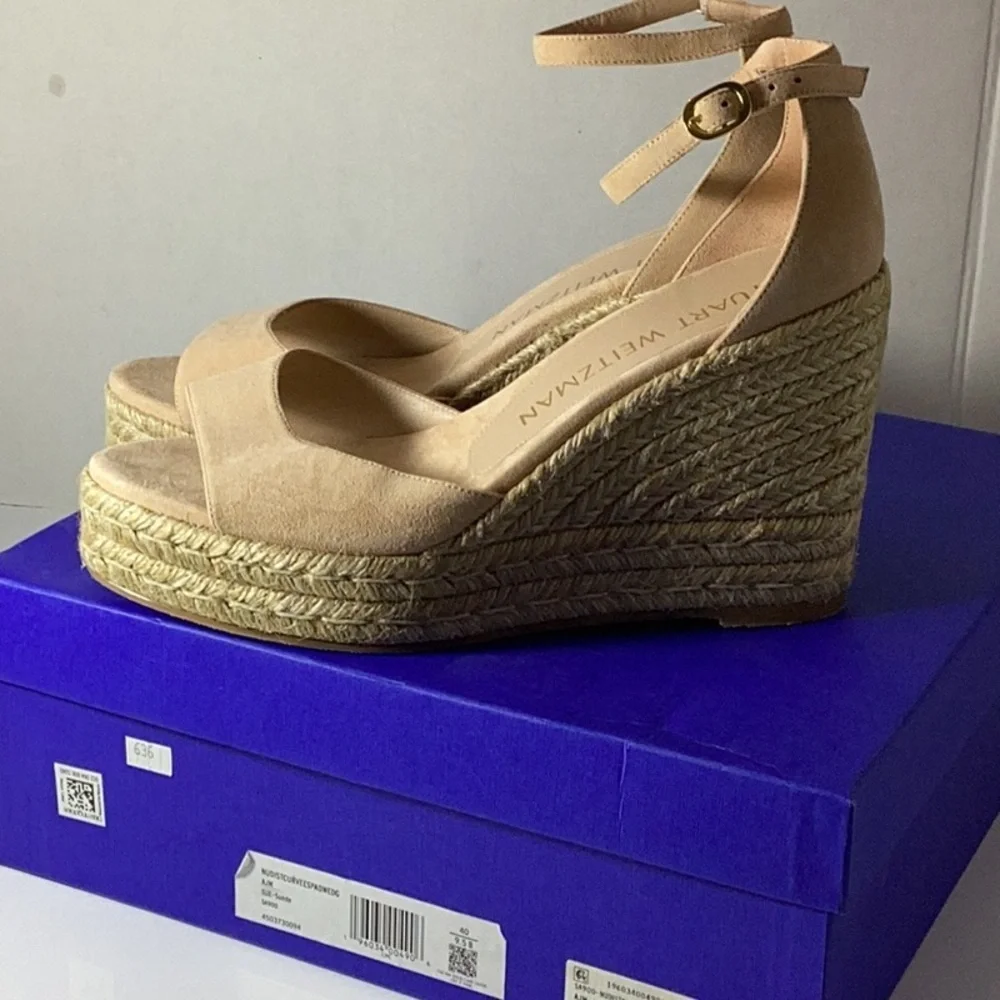 STUART WEITZMAN
NudistCurve leather espadrille wedge sandals - Picture 9 of 10